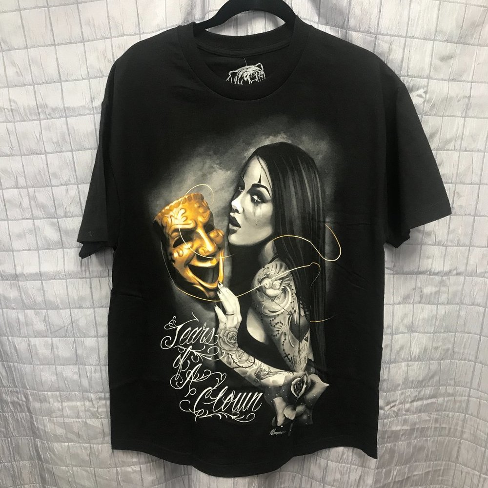 (XL) Tears of a clown mens Tee short sleeve NWT DGA